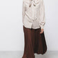 Camicia a righe con fiocco al collo