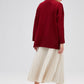 Maglione basic a collo alto in maglia