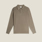 Maglione polo verde Foglia di Tè in cotone organico