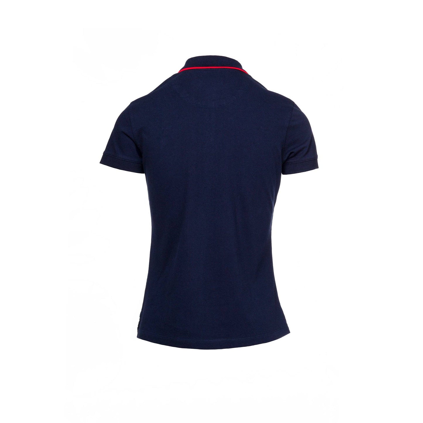 Polo donna in cotone con ricami a stelline
