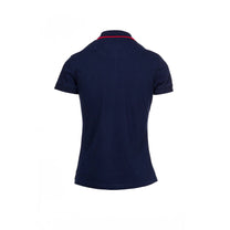 Polo donna in cotone con ricami a stelline