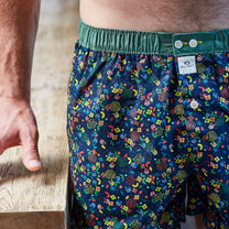 Boxer uomo floreali in cotone biologico