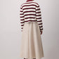 Cardigan a righe in maglia
