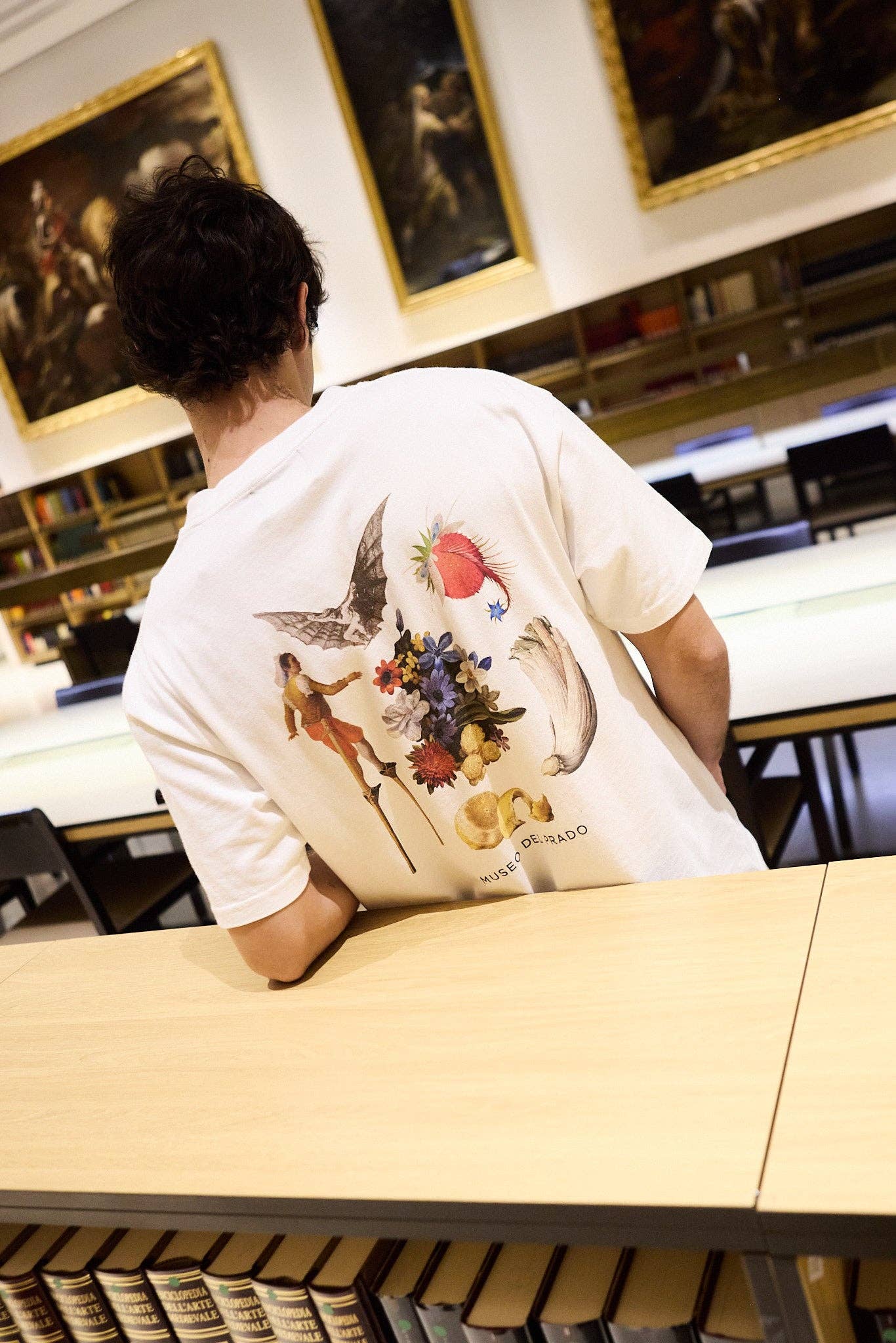 T-shirt Pesce Pipistrello Museo del Prado in cotone biologico