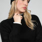 Maglione Nero Lazario a Collo Alto