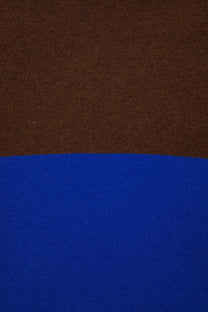 Maglione a maglia bicolore con finiture a coste