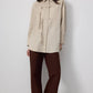 Camicia lunga con dettaglio papillon in misto cotone
