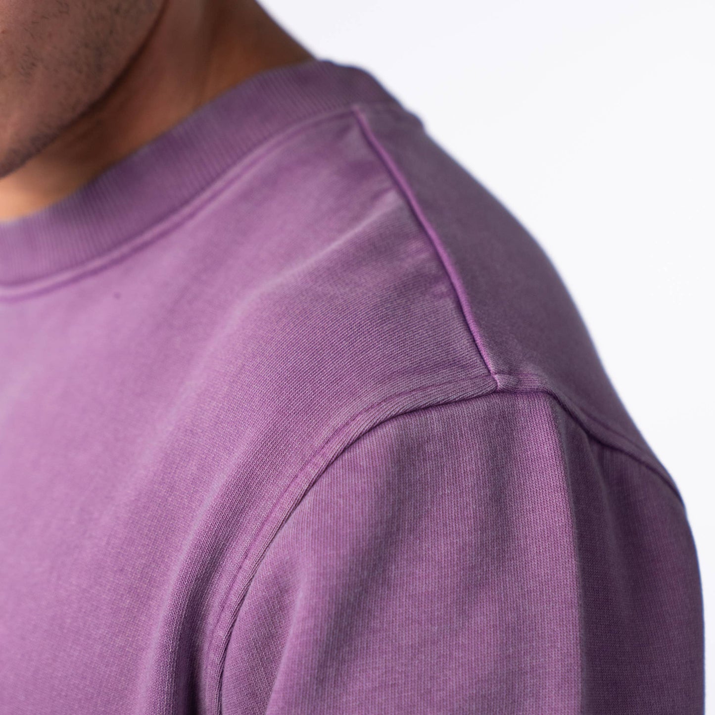 Felpa in cotone biologico viola Winter Edition