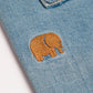 Pantaloncini da arrampicata in denim riciclato lavaggio chiaro