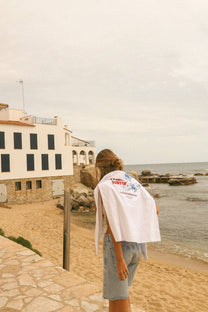 T-shirt Surfin a maniche lunghe in cotone biologico