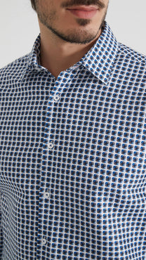 Camicia di flanella uomo Chop in cotone organico color Ash