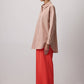 Camicia oversize morbida beige