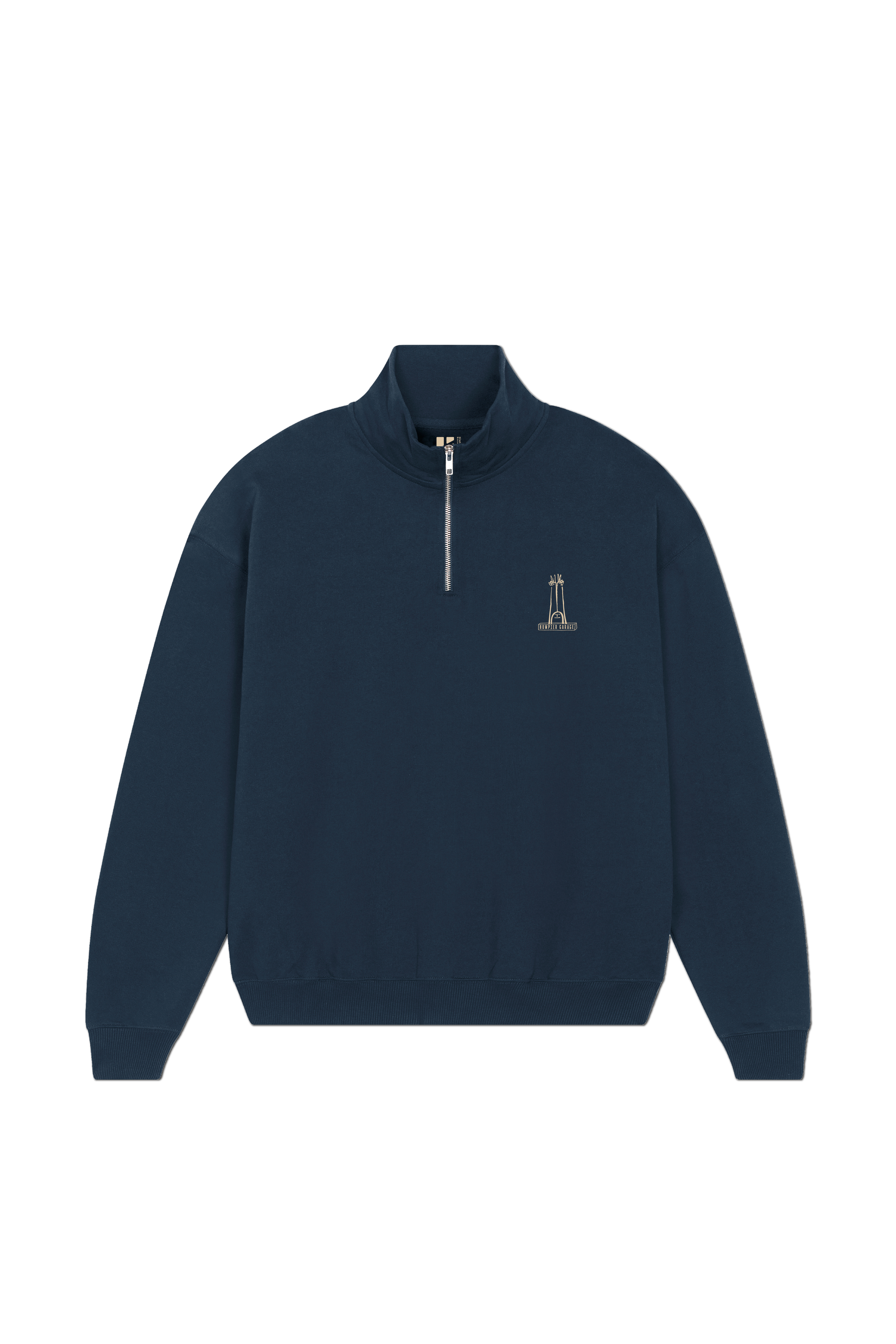 Felpa half-zip in cotone biologico edizione limitata