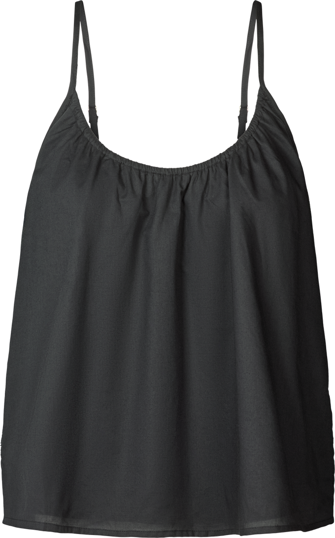 Top Annie nero in cotone biologico