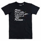 T-shirt Friends nera con grafica