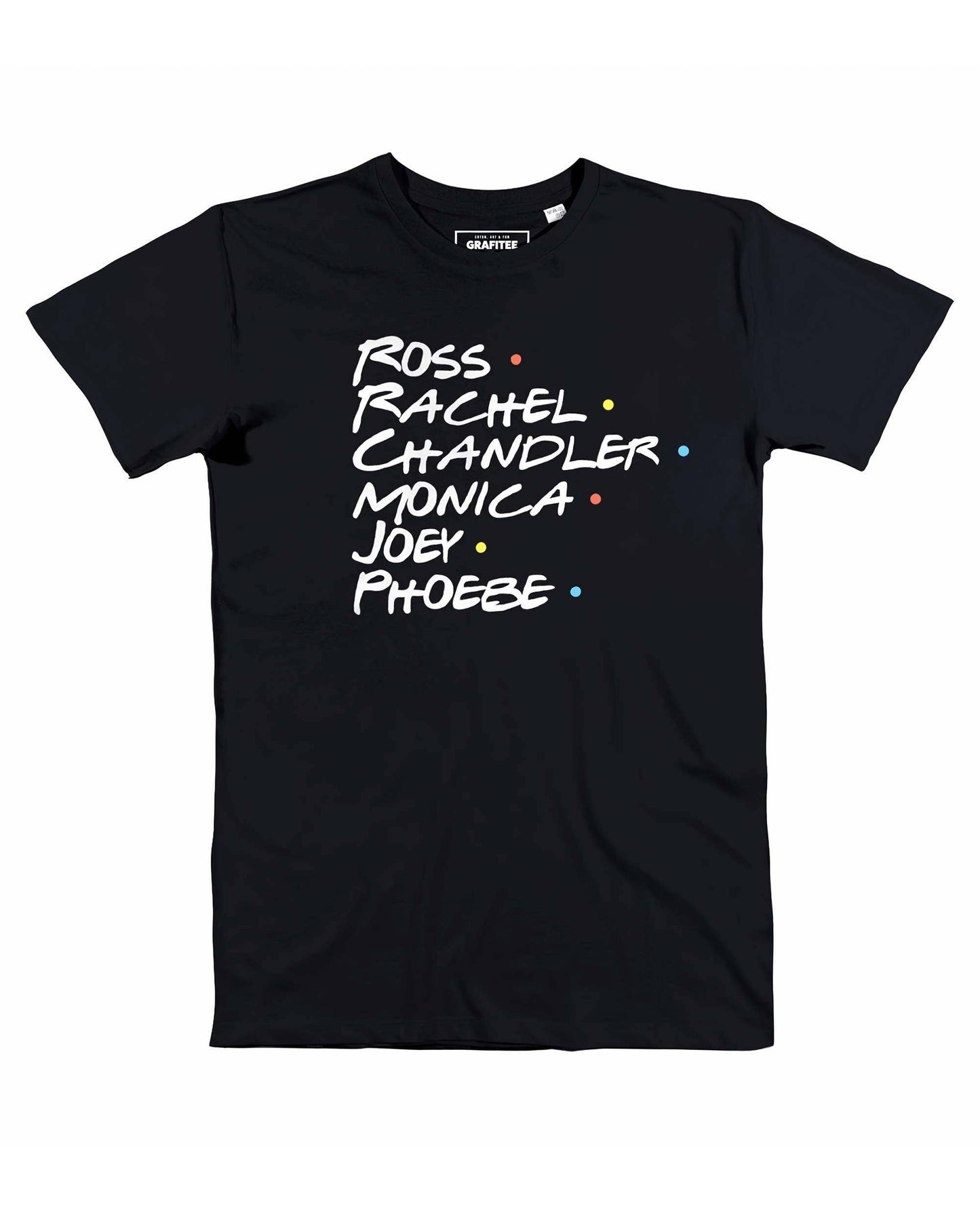 T-shirt Friends nera con grafica