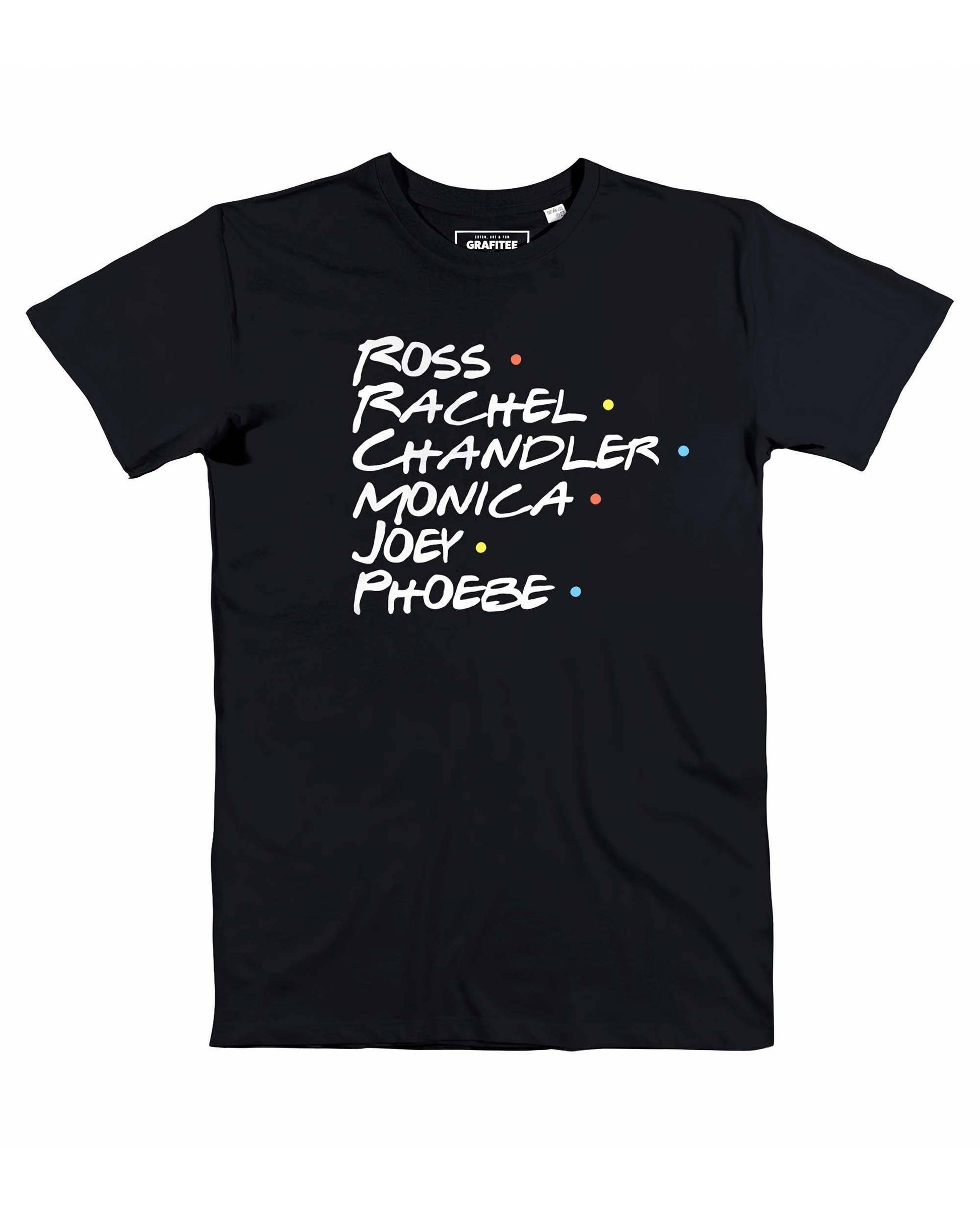 T-shirt Friends nera con grafica