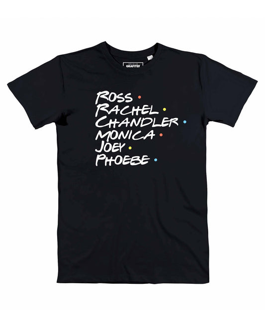 T-shirt Friends nera con grafica