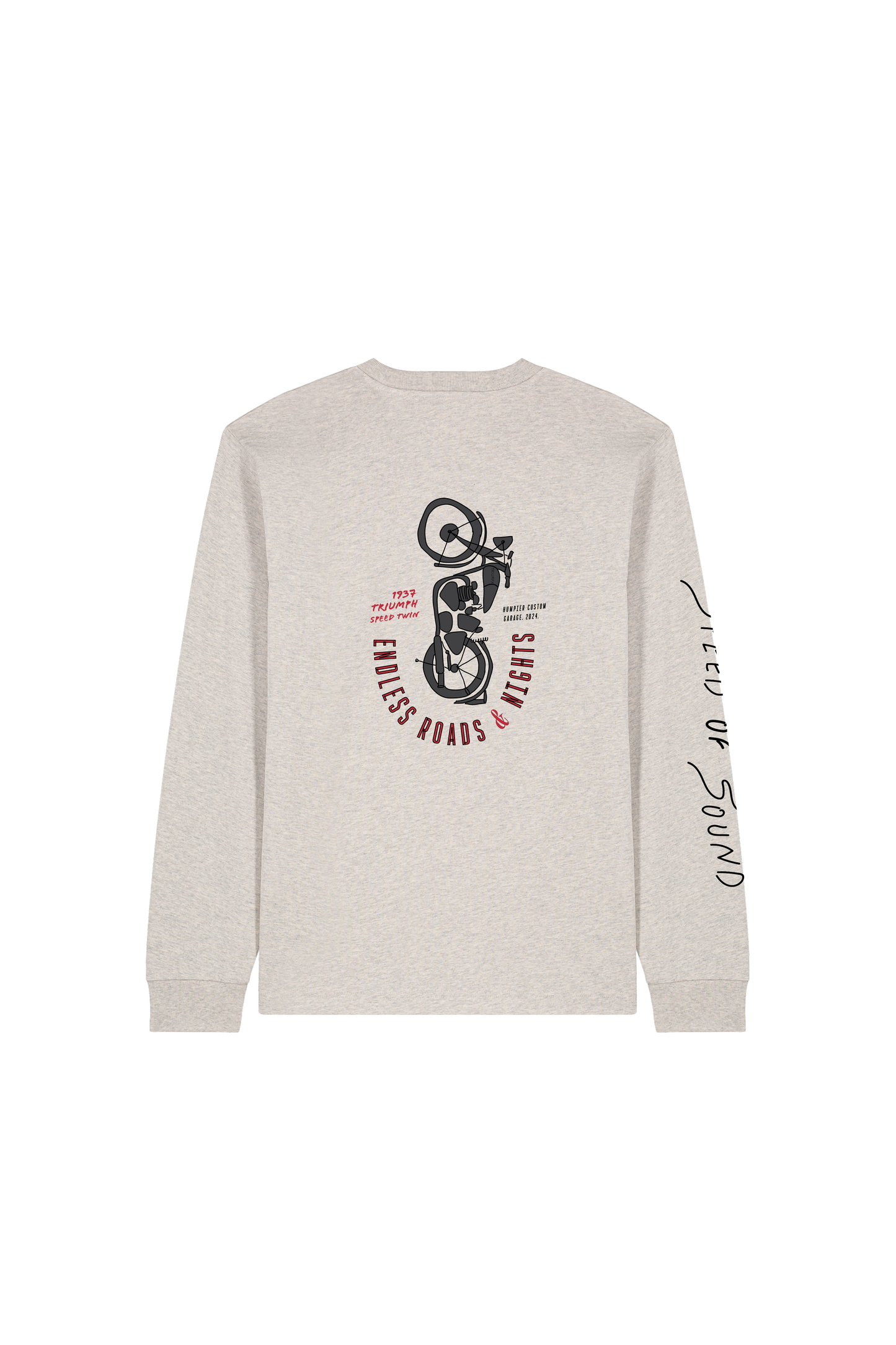 T-shirt a maniche lunghe Speed of Sound in cotone organico