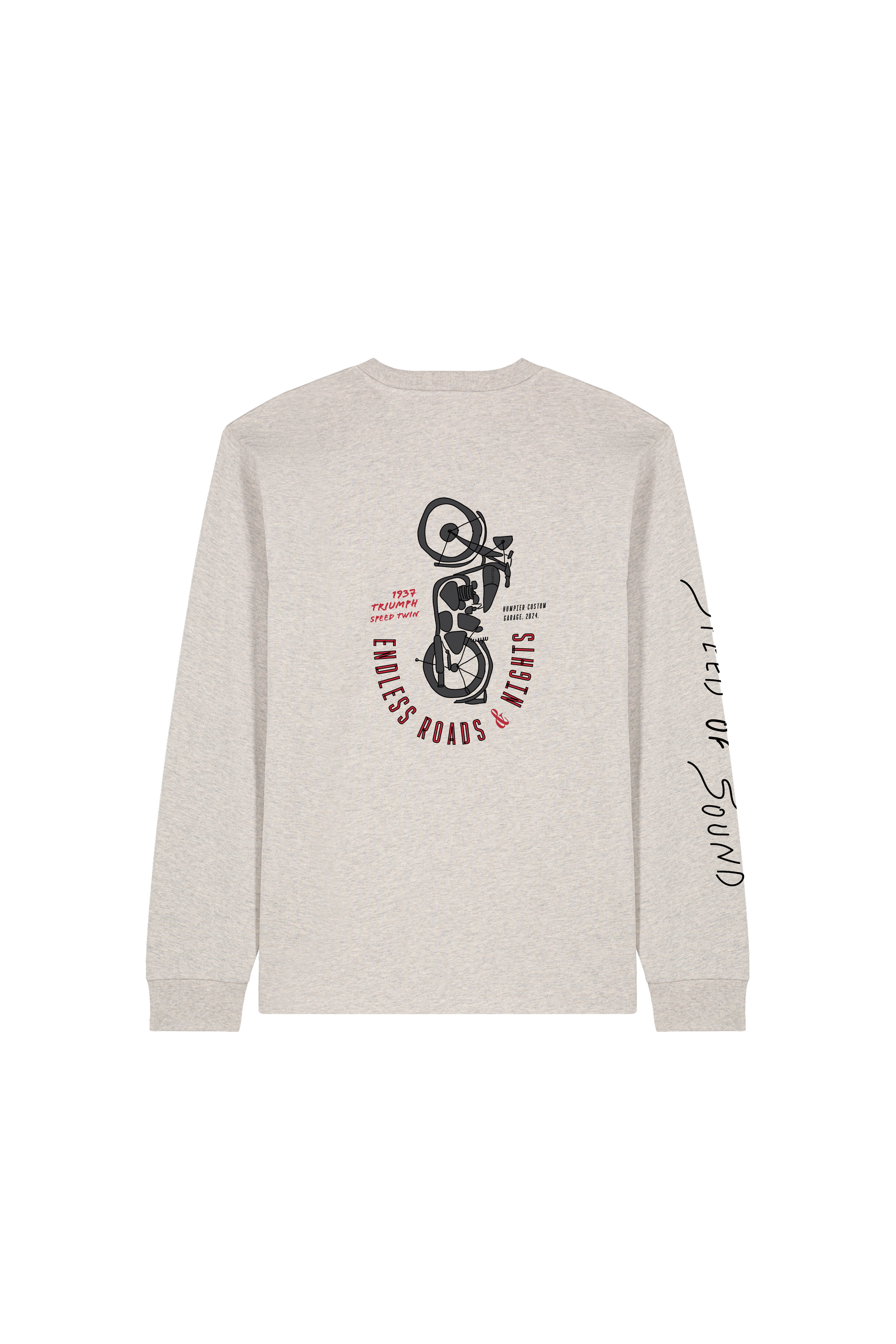 T-shirt a maniche lunghe Speed of Sound in cotone organico