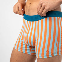 Boxer in cotone biologico a righe Riviera