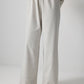 Set camicia e pantaloni melange in misto cotone