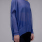 Maxi pullover oversize con scollo a barchetta in maglia 3D