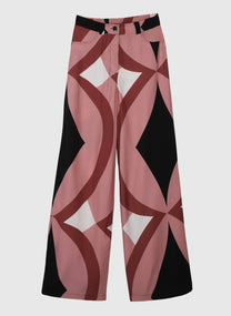 Pantaloni a fantasia rosa Phlora Galimo