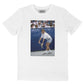 T-shirt Agassi Legend con foto vintage di tennis