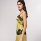 Top fluido con pizzo e scollo a V