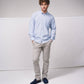Camicia a righe azzurra