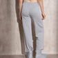Pantaloni a vita alta in maglia con glitter