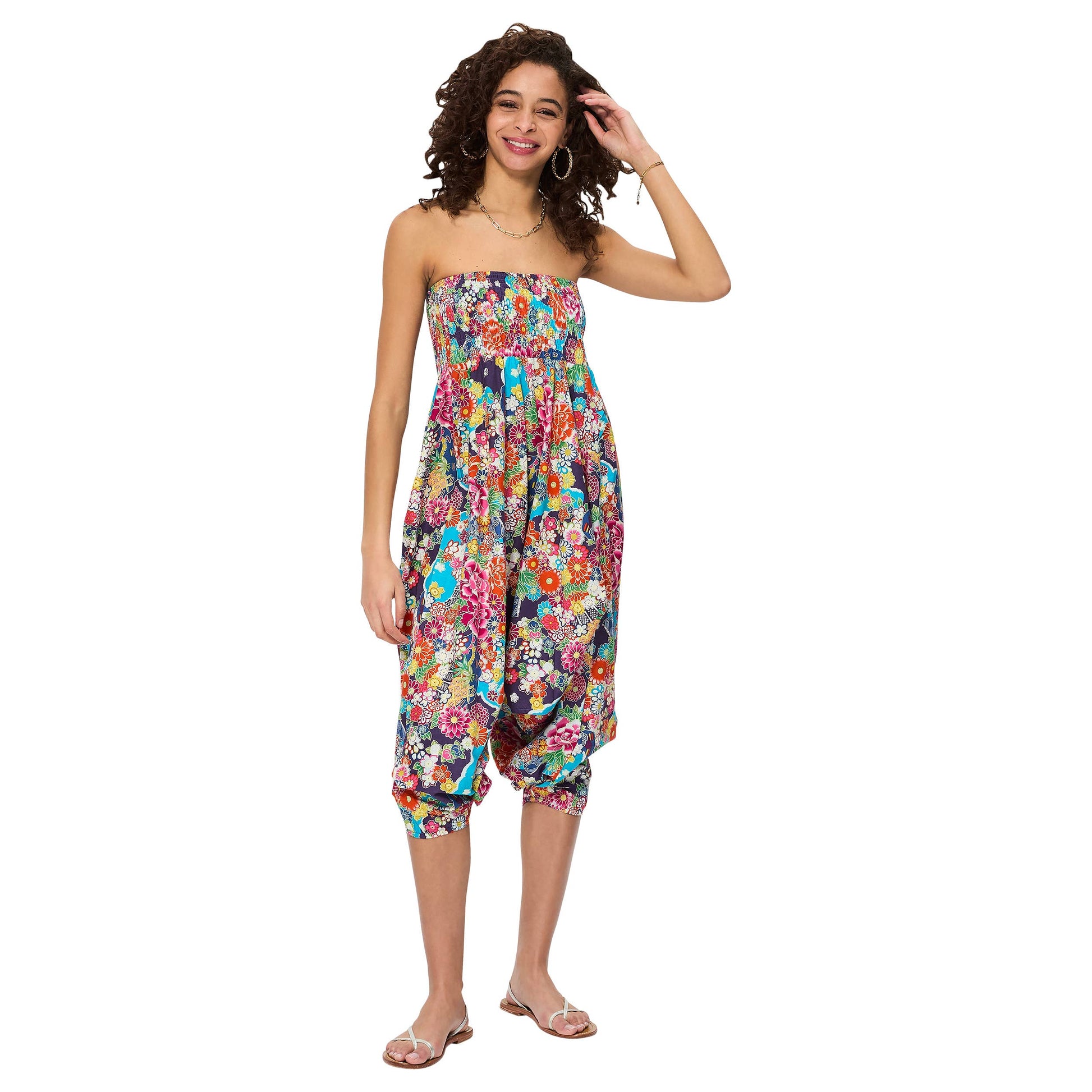 Pantaloni harem estivi 3 in 1 in cotone