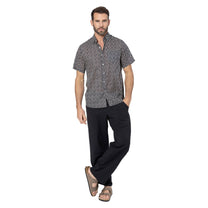Camicia estiva a maniche corte in voile di cotone