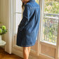 Abito chemisier in denim Diego a maniche lunghe