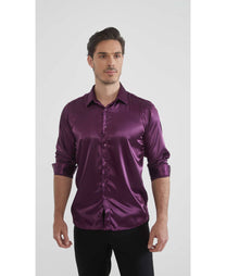 Camicia uomo satinata relax fit