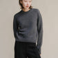 Maglione girocollo in puro cashmere