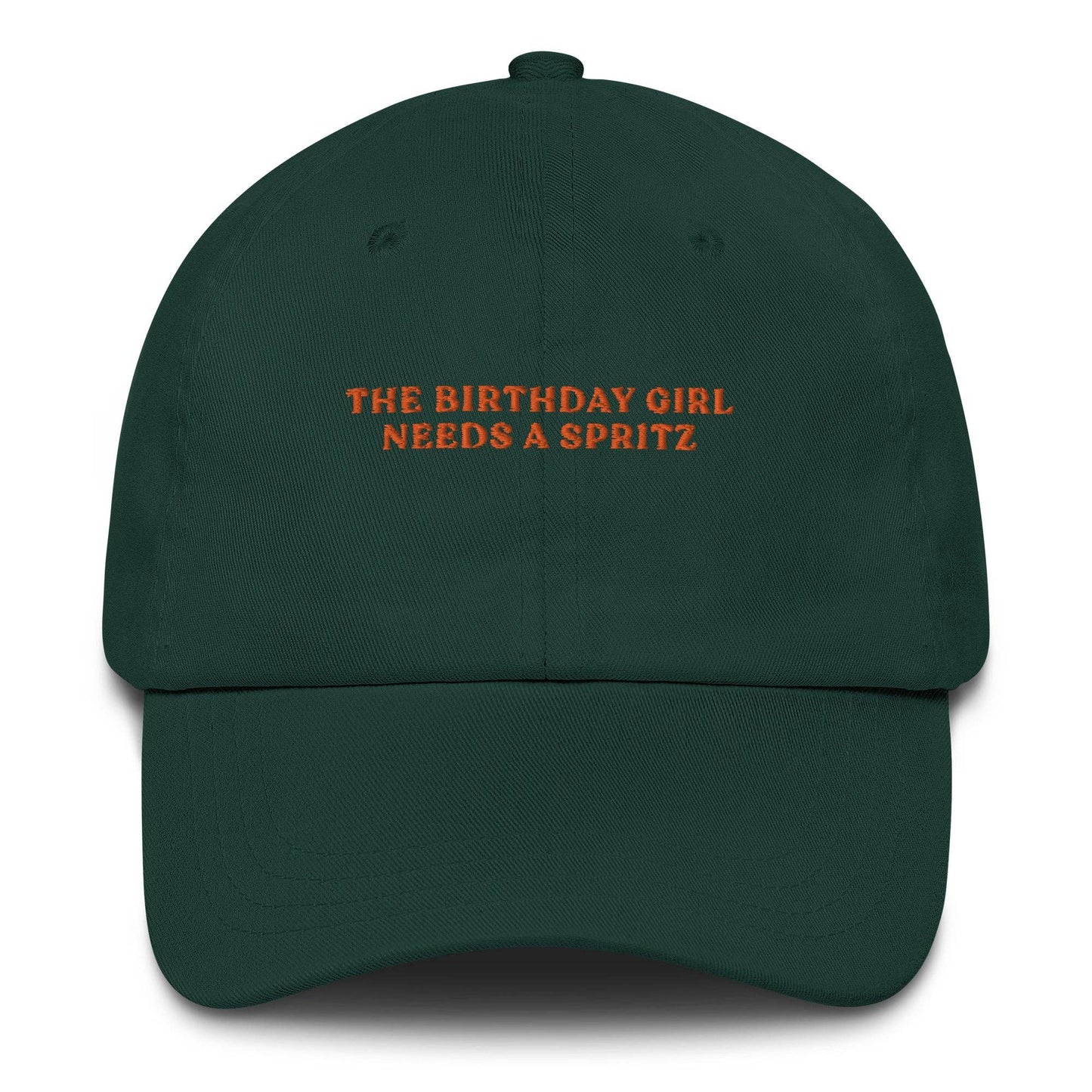 Cappellino dad hat ricamato “The Birthday Girl Needs a Spritz”