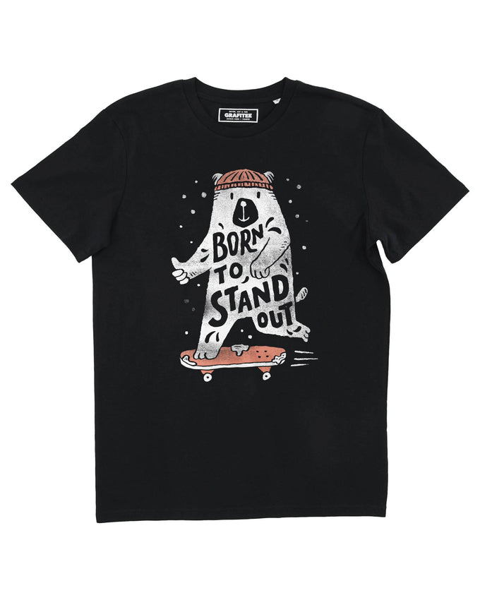 T-shirt unisex Born To Stand Out con grafica skateboard