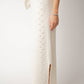 Gonna lunga a trecce in misto cashmere
