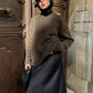 Maglione oversize a tinta unita
