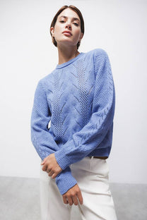 Maglione in Lana a Maglia Strutturata