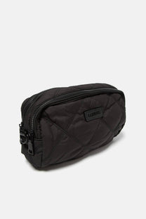 Borsa a tracolla trapuntata nera