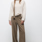 Pantaloni a sigaretta con motivo geometrico