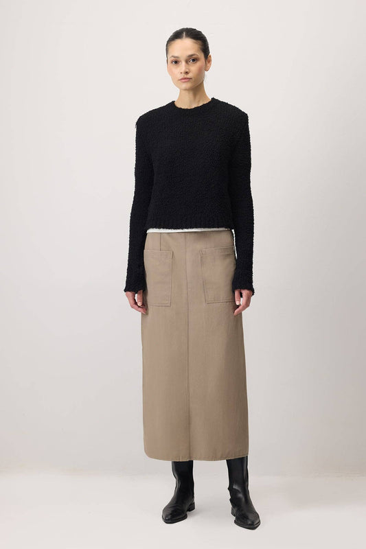 Maglione corto in maglia morbida