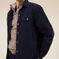 Sopracamicia Chicago in velluto a coste blu navy