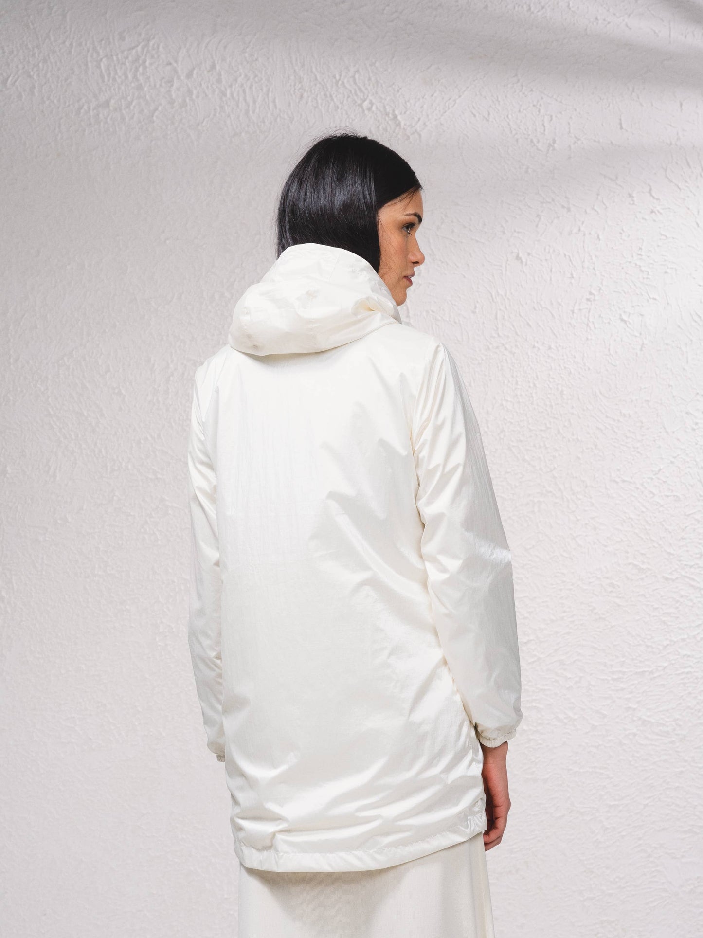 Parka impermeabile reversibile con cappuccio