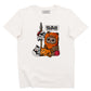 T-shirt unisex con stampa troopers e gattino