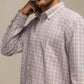 Camicia uomo a quadri in cotone misto