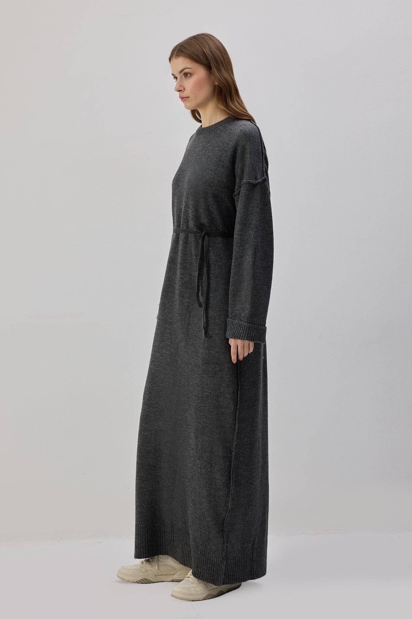 Abito in maglia con fiocco